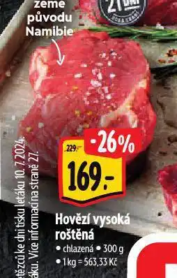 Albert Hovězí vysoká roštěná nabídka