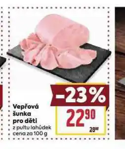 Billa Vepřová šunka pro děti nabídka