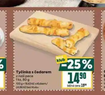 Billa Tyčinka s čedarem nabídka