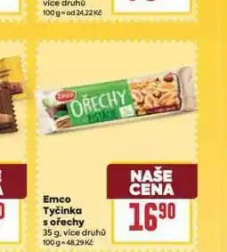 Billa Emco tyčinka s ořechy nabídka