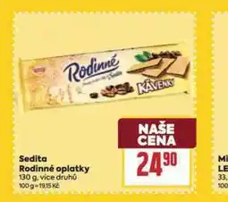 Billa Sedita rodinné oplatky nabídka