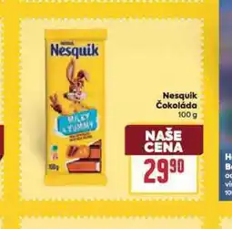 Billa Nesquik čokoláda nabídka