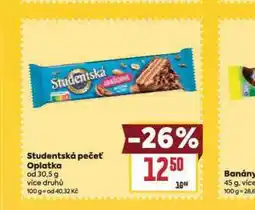 Billa Orion studentská pečeť oplatka nabídka