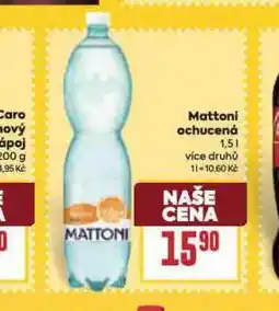 Billa Mattoni ochucená nabídka