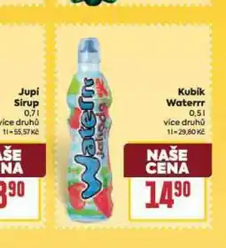 Billa Kubík waterrr nabídka
