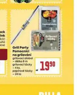 Billa Grill party pomocníci na grilování nabídka