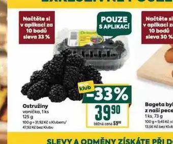 Billa Ostružiny nabídka