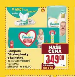 Billa Pampers dětské plenky nabídka