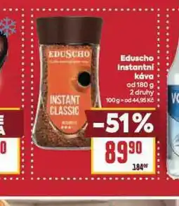 Billa Eduscho instantní káva nabídka