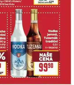 Billa Vodka jemná nabídka