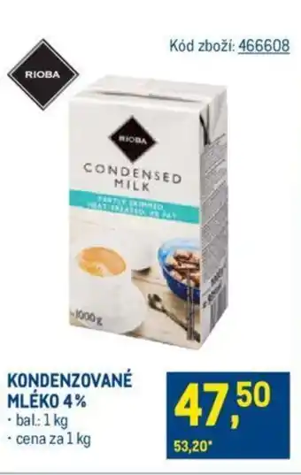 Makro KONDENZOVANÉ MLÉKO 4% nabídka