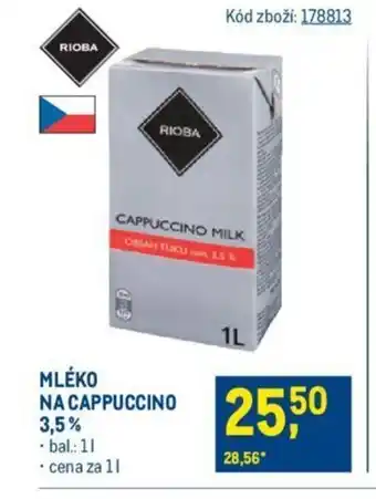 Makro MLÉKO NA CAPPUCCINO 3.5% nabídka