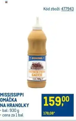 Makro MISSISSIPPI OMÁČKA NA HRANOLKY nabídka