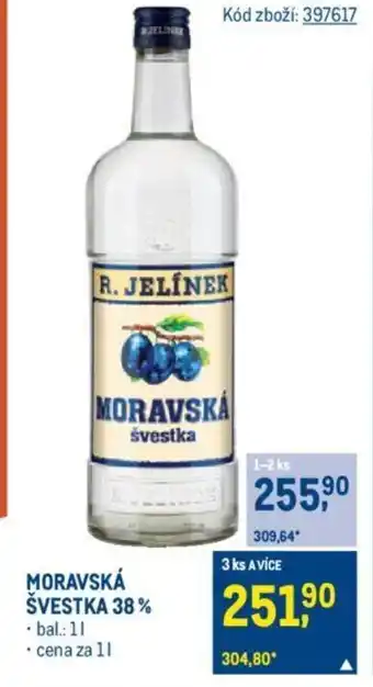 Makro MORAVSKÁ ŠVESTKA 38% nabídka