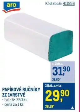 Makro PAPÍROVÉ RUČNÍKY ZZ 1VRSTVÉ nabídka