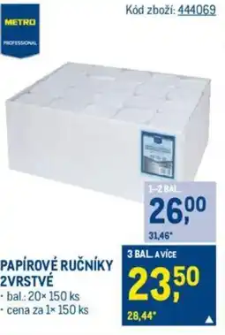 Makro PAPÍROVÉ RUČNÍKY 2VRSTVÉ nabídka