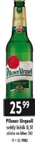 Qanto Pilsner Urquell světlý ležák 0,5L nabídka