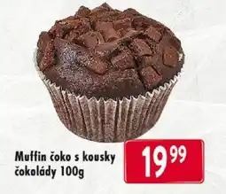 Muffin čoko s kousky čokolády 100g