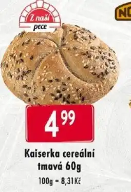 Qanto Kaiserka cereální tmavá 60g nabídka