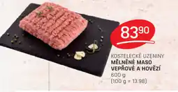 Flop KOSTELECKÉ UZENINY MĚLNĚNÉ MASO VEPŘOVÉ A HOVĚZÍ nabídka