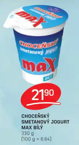 Flop CHOCEŇSKÝ SMETANOVÝ JOGURT MAX BÍLÝ nabídka