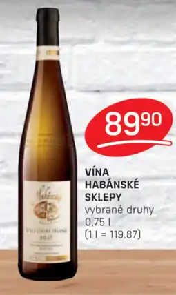 Flop VÍNA HABÁNSKÉ SKLEPY nabídka