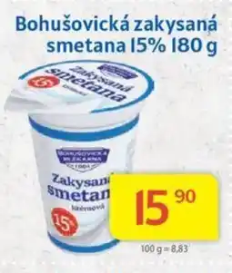 Kubík potraviny Bohušovická zakysaná smetana 15% 180 g nabídka