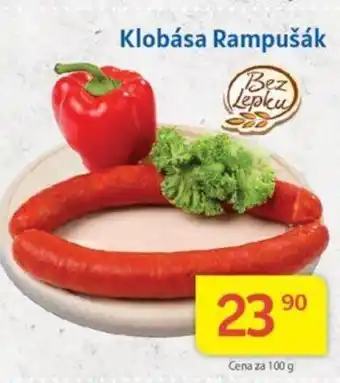 Kubík potraviny Klobása Rampušák nabídka