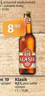 Coop Pivo klasik nabídka