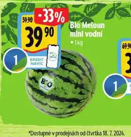 Albert Bio meloun mini vodní nabídka
