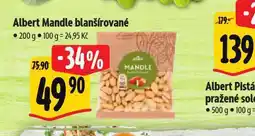 Albert Albert mandle blanšírované nabídka