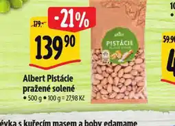 Albert Albert pistácie pražené solené nabídka