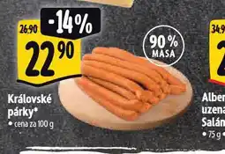 Albert Královské párky nabídka