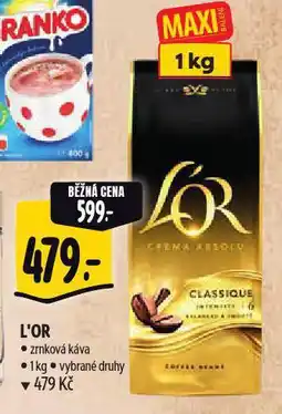 Albert L´or zrnková káva nabídka