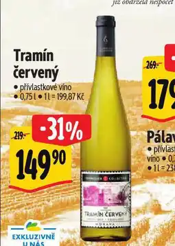 Albert Tramín červený nabídka