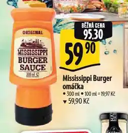 Albert Mississippi burger omáčka nabídka