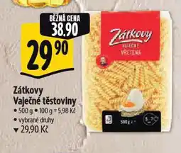 Albert Zátkovy vaječné těstoviny nabídka