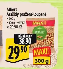 Albert Arašídy pražené loupané nabídka