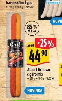 Albert Grilovací cigáro mix nabídka
