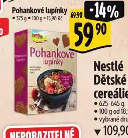 Albert Pohankové lupínky nabídka