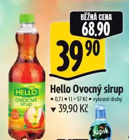 Albert Hello ovocný sirup nabídka