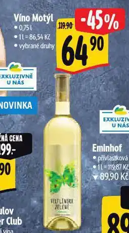 Albert Víno motýl nabídka