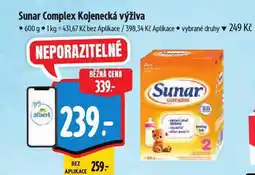 Albert Sunar kojenecká výživa nabídka