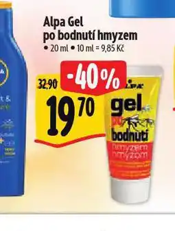 Alpa gel po bodnutí hmyzem