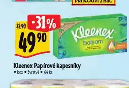 Albert Kleenex papírové kapesníky nabídka