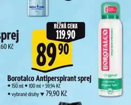 Albert Borotalco antiperspirant nabídka
