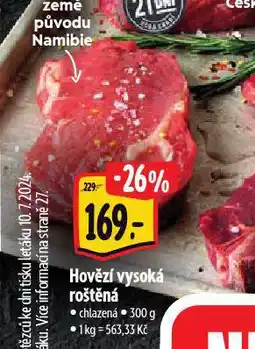 Albert Hovězí vysoká roštěná nabídka