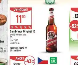 Globus Pivo gambrinus originál nabídka