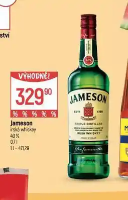 Globus Jameson irská whiskey nabídka