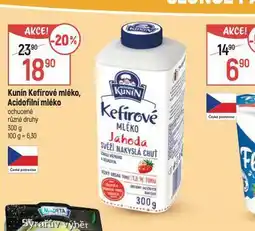 Globus Kunín acidofilní mléko nabídka
